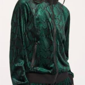 Pam Gela snake track jacket green and black. Small great used condition